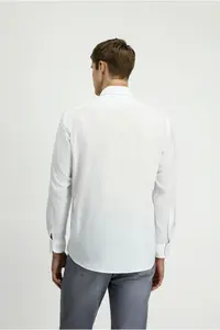 Kiğılı Long Sleeve Regular Fit Oxford Button Collar Cotton Shirt - Image 5