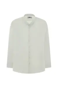 Kiğılı Long Sleeve Slim Fit Slim Fit Classic Patterned Cotton Shirt - Image 4