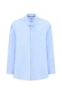 Kiğılı Long Sleeve Slim Fit Slim Fit Classic Patterned Cotton Shirt - Image 6
