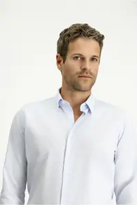 Kiğılı Long Sleeve Slim Fit Slim Fit Non Iron Classic Patterned Cotton Shirt
