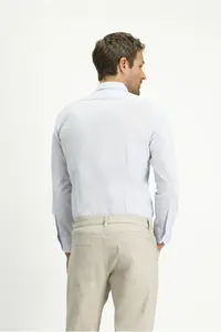 Kiğılı Long Sleeve Slim Fit Slim Fit Non Iron Classic Patterned Cotton Shirt - Image 4