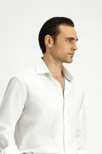 Kiğılı Long Sleeve Classical Patterned Cotton Shirt - Image 3