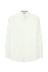 Kiğılı Long Sleeve Classical Patterned Cotton Shirt - Image 6