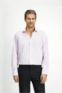 Kiğılı Long Sleeve Classical Patterned Cotton Shirt - Image 3