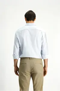 Kiğılı Long Sleeve Classical Patterned Cotton Shirt - Image 5