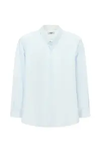 Kiğılı Long Sleeve Classical Patterned Cotton Shirt - Image 7