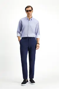 Kiğılı Long Sleeve Classical Patterned Cotton Shirt - Image 2