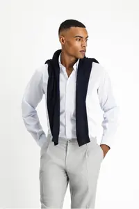 Kiğılı Long Sleeve Regular Fit Non Iron Dobby Cotton Shirt - Image 3