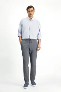 Kiğılı Long Sleeve Classic Patterned Cotton Easy-Iron Shirt - Image 2