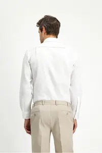 Kiğılı Long Sleeve Classic Nano Care Water Repellent Stain Resistant 4 Season Cotton Shirt - Image 4