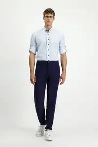 Kiğılı Long Sleeve Regular Fit Button Collar Cotton Shirt - Image 2