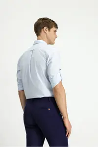Kiğılı Long Sleeve Regular Fit Button Collar Cotton Shirt - Image 5
