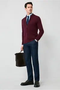 Kiğılı Long Sleeve Regular Fit Button Collar Cotton Easy-Iron Oxford 4 Season Shirt - Image 7