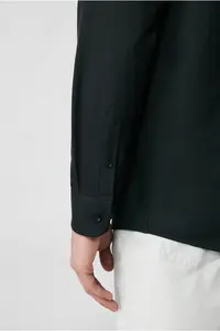 Kiğılı Long Sleeve Regular Fit Classic Collar Cotton Easy to Iron Pocket Oxford 4 Season Shirt - Image 4
