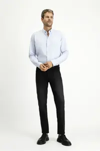 Kiğılı Long Sleeve Slim Fit Slim Fit Cotton 4 Season Oxford Shirt - Image 2