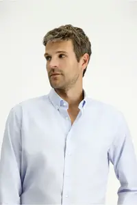 Kiğılı Long Sleeve Slim Fit Slim Fit Cotton 4 Season Oxford Shirt - Image 3