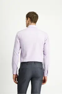 Kiğılı Long Sleeve Slim Fit Slim Fit Cotton 4 Season Oxford Shirt - Image 4