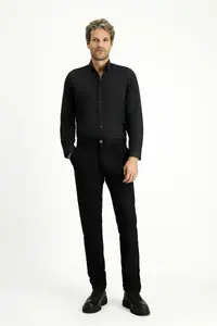 Kiğılı Long Sleeve Slim Fit Button Collar Cotton Easy-Iron Oxford Shirt for 4 Seasons - Image 2