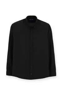 Kiğılı Long Sleeve Slim Fit Button Collar Cotton Easy-Iron Oxford Shirt for 4 Seasons - Image 6