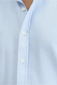 Kiğılı Long Sleeve Slim Fit Button Collar Cotton Easy-Iron Oxford Shirt for 4 Seasons - Image 5