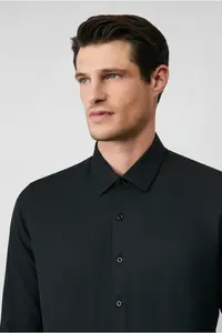 Kiğılı Long Sleeve Slim Fit Classic Collar Cotton Easy-Iron Oxford 4 Season Shirt - Image 5