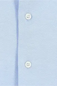 Kiğılı Long Sleeve Slim Fit Classic Collar Cotton Easy-Iron Oxford 4 Season Shirt - Image 3