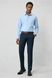 Kiğılı Long Sleeve Slim Fit Classic Collar Cotton Easy-Iron Oxford 4 Season Shirt - Image 4
