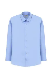Kiğılı Long Sleeve Slim Fit Narrow Cut Classic Nano Care Water Repellent Stain Resistant 4 Seasons Cotton Shirt