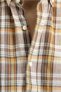 Kiğılı Long Sleeve Regular Fit Plaid Sports Cotton Shirt - Image 5