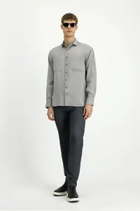 Kiğılı Long Sleeve Oversized Modal Blend Shirt - Image 2