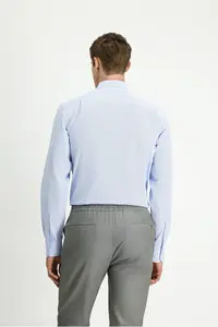 Kiğılı Long Sleeve Kasik Striped Cotton Shirt - Image 6