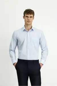 Kiğılı Long Sleeve Kasik Striped Cotton Shirt