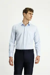Kiğılı Long Sleeve Kasik Striped Cotton Shirt - Image 3