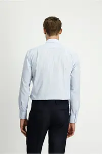 Kiğılı Long Sleeve Kasik Striped Cotton Shirt - Image 4
