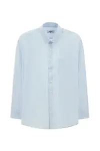 Kiğılı Long Sleeve Kasik Striped Cotton Shirt - Image 6