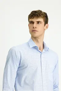 Kiğılı Long Sleeve Regular Fit Cotton Plaid Shirt - Image 3