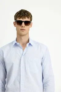 Kiğılı Long Sleeve Regular Fit Cotton Plaid Shirt - Image 3