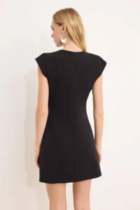 TRENDYOLMiLLA Black A Cut Short / Mini Weaving Dress - Image 4