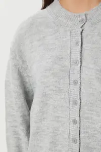 Lovelyİstanbul buttoned Wool Efektli Knitwear Cardigan  Gray - Image 4