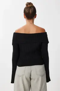 Lovelyİstanbul Zippered Crop Knitwear Cardigan  Black - Image 5