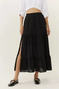 Hiccup High Waist slit Maxi Skirt