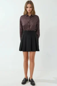Hiccup Zippered pleated Mini Skirt - Image 6
