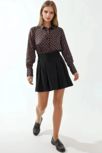 Hiccup Zippered pleated Mini Skirt - Image 7