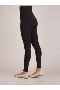 MİSTİRİK Tilla Model Women's Tights 5 Zone Effect Corset Tights Black Color - Image 3