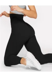 MİSTİRİK Abaka Model Slimming High Waist Corset Tights Sports Corset Tights Black Color - Image 3