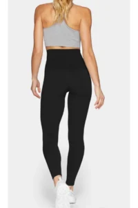 MİSTİRİK Abaka Model Slimming High Waist Corset Tights Sports Corset Tights Black Color - Image 5