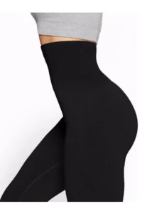 MİSTİRİK Abaka Model Slimming High Waist Corset Tights Sports Corset Tights Black Color - Image 6