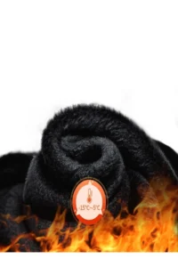 MİSTİRİK Rieti Model Plush Woven Tights that Keep Warm, Tighten and Tighten, Black Color - Image 4