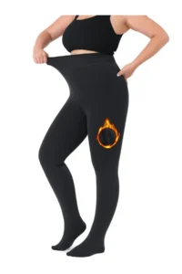 MİSTİRİK Rieti Model Plush Woven Tights that Keep Warm, Tighten and Tighten, Black Color - Image 5