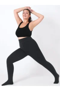MİSTİRİK Rieti Model Plush Woven Tights that Keep Warm, Tighten and Tighten, Black Color - Image 6